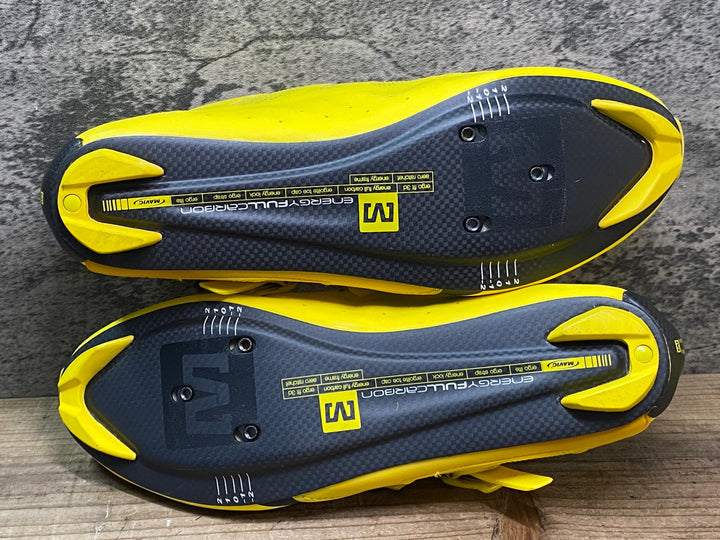 JE716 マヴィック MAVIC ERGORIDE ビンディングシューズ SPD-SL 黄色 EU42.5