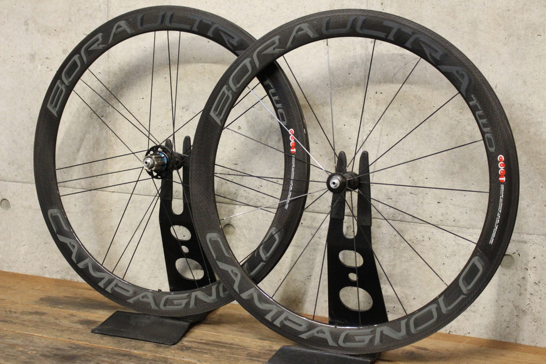 訳アリ カンパニョーロ CAMPAGNOLO ボーラ ウルトラ BORA ULTRA TWO カーボン チューブラー ホイールセット カンパ12/11S 【福岡店】