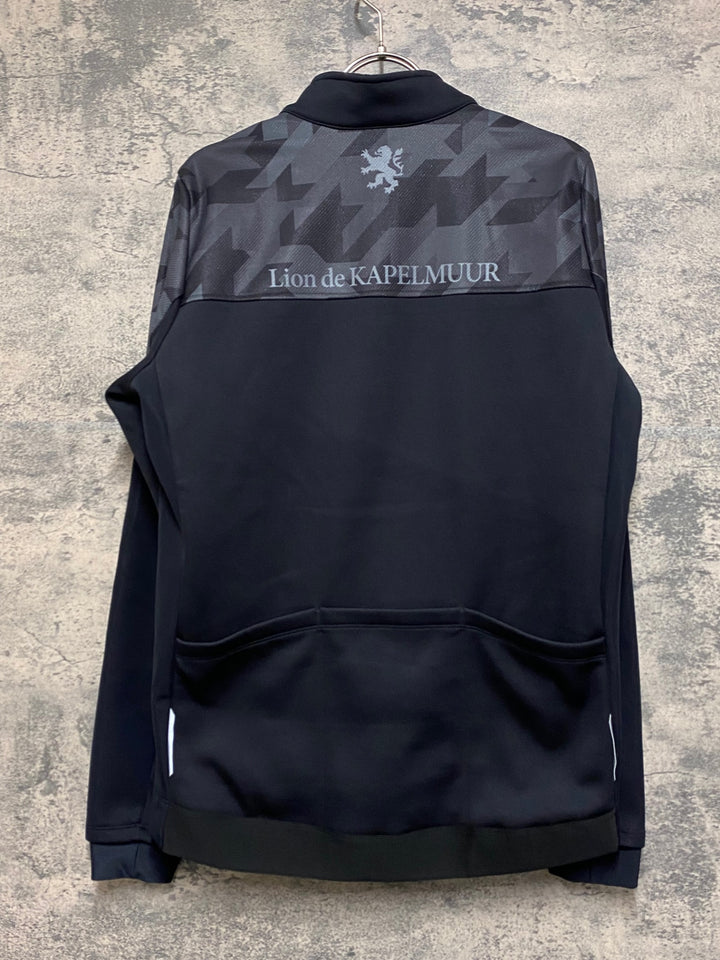 JO625 リオンドカペルミュール Lion de KAPELMUUR 長袖 サイクルジャケット グレー 黒 L 裏起毛