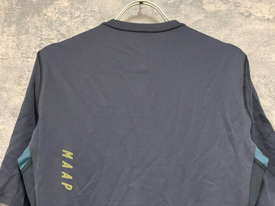 JV863 マープ MAAP ALT ROAD JERSEY 半袖 サイクルジャージ グレー L 裏起毛