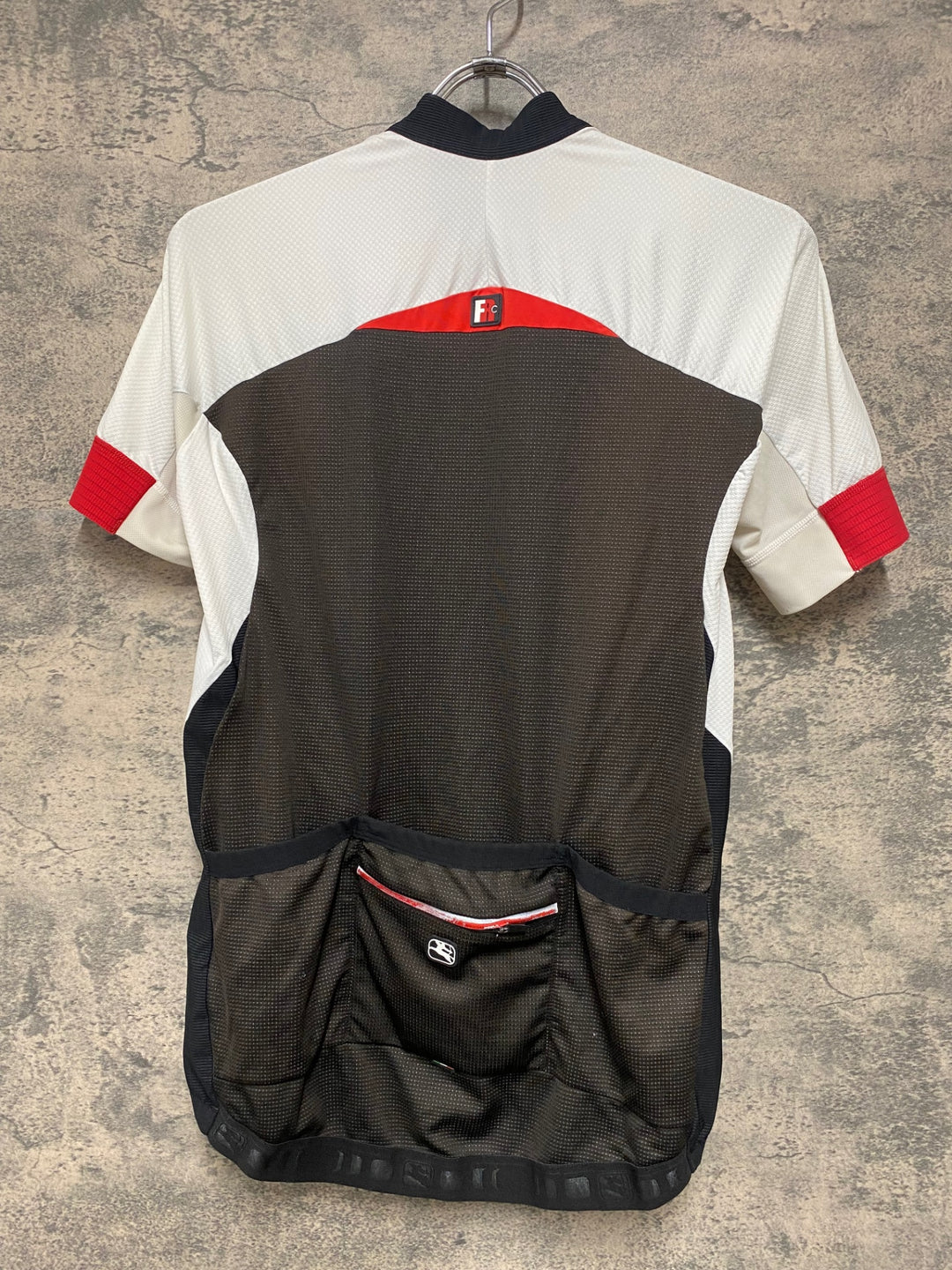 JH986 GIORDANA 半袖 サイクルジャージ 黒 白 XL