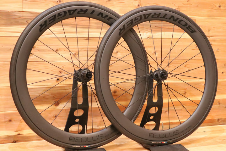 ボントレガー BONTRAGER アイオロス エリート AEOLUS ELITE 50 DISC シマノ 11S/12S 21C カーボン チューブレスレディ ホイールセット 【広島店】