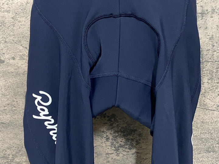 KA298 ラファ Rapha CLASSIC WINTER TIGHTS WITH PAD ビブタイツ 濃紺 S 裏起毛 ※動物の毛