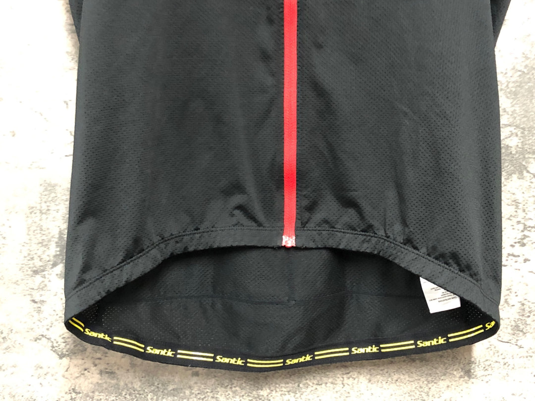 KD676 サンティック SANTIC 半袖 サイクルジャージ 黒 2XL