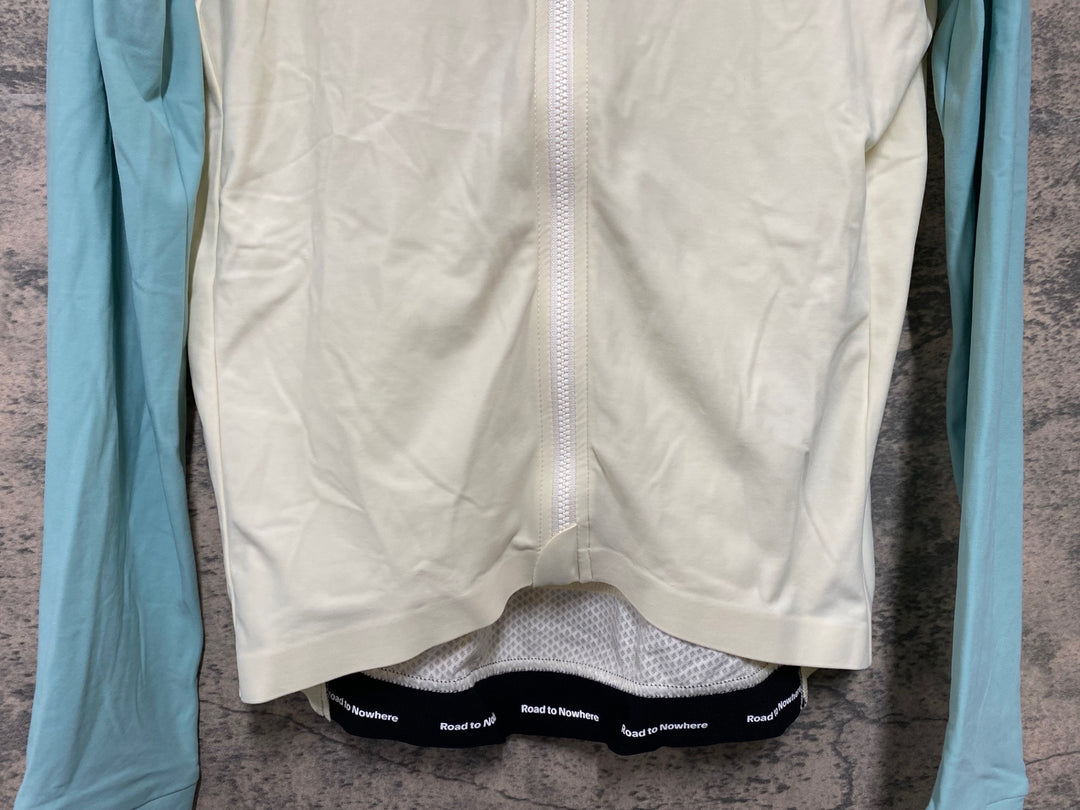 JY484 パスノーマルスタジオ PAS NORMAL STUDIOS Mechanism Long Sleeve Jersey 長袖 サイクルジャージ ホワイト グリーン M