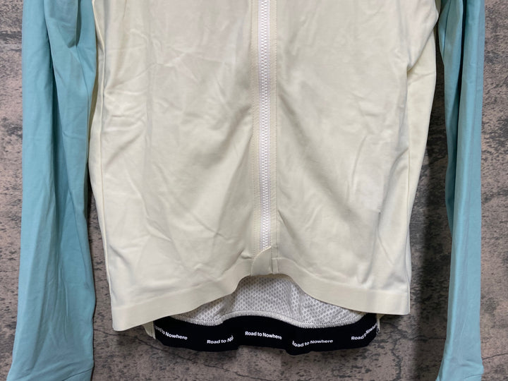 JY484 パスノーマルスタジオ PAS NORMAL STUDIOS Mechanism Long Sleeve Jersey 長袖 サイクルジャージ ホワイト グリーン M