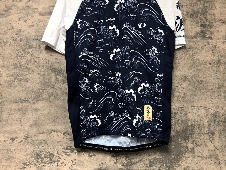 JW273 パールイズミ PEARL iZUMi 半袖 サイクルジャージ ネイビー 白 L