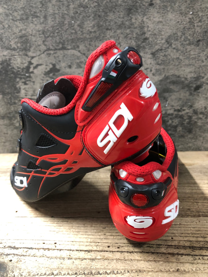 KB427 シディ SIDI SHOT MATT ビンディングシューズ 黒 赤 EU41 3穴