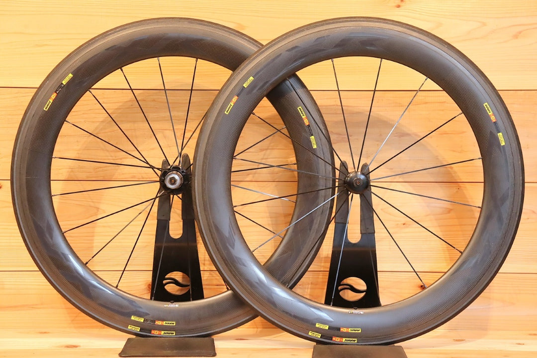 マヴィック MAVIC CXR ULTIMATE 60T カーボン チューブラー ホイールセット シマノ12S/11S 27mm 【千葉店】
