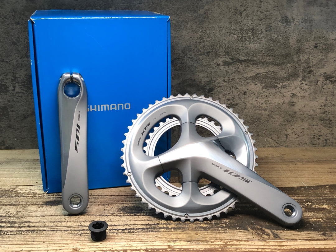 JR629 シマノ SHIMANO 105 FC-R7000 クランクセット シルバー 50/34T 160mm