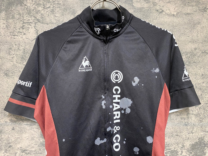 JM031 ルコックスポルティフ le coq sportif 半袖 サイクルジャージ 黒 M