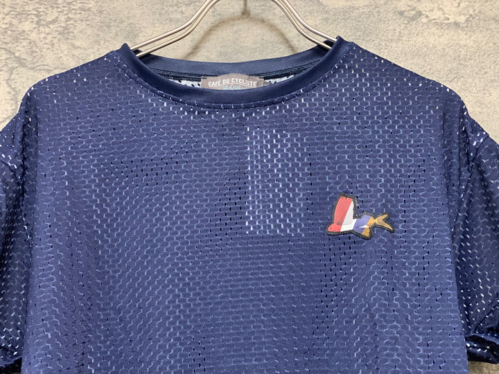 KI124 カフェドシクリシテ CAFE DU CYCLISTE MAGALIE Woman 半袖 サイクルジャージ 紺 XS