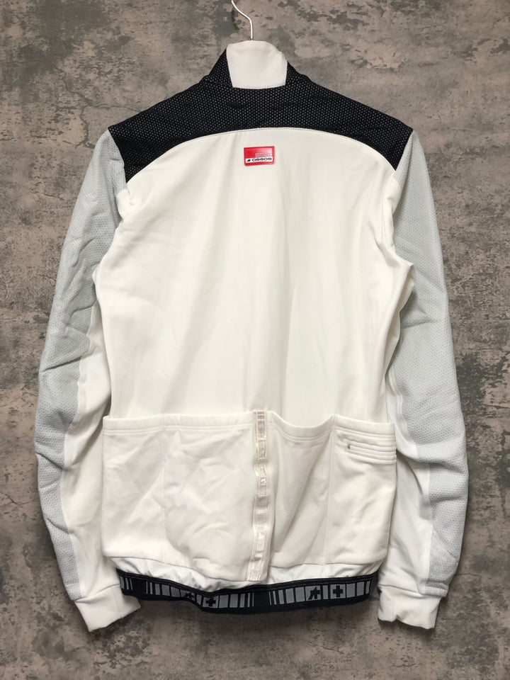 KL652 アソス assos AIRBLOCK 851 長袖 サイクルジャケット 白 M 裏起毛 ※擦れあり