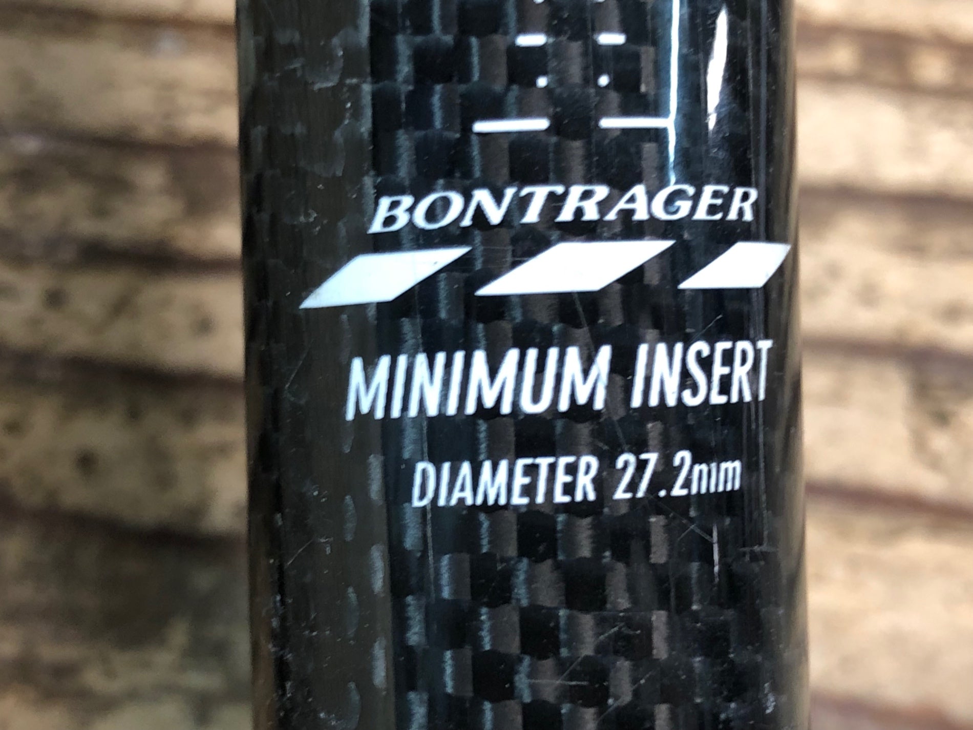 JN848 ボントレガー BONTRAGER カーボンシートポスト Φ27.2mm 340mm