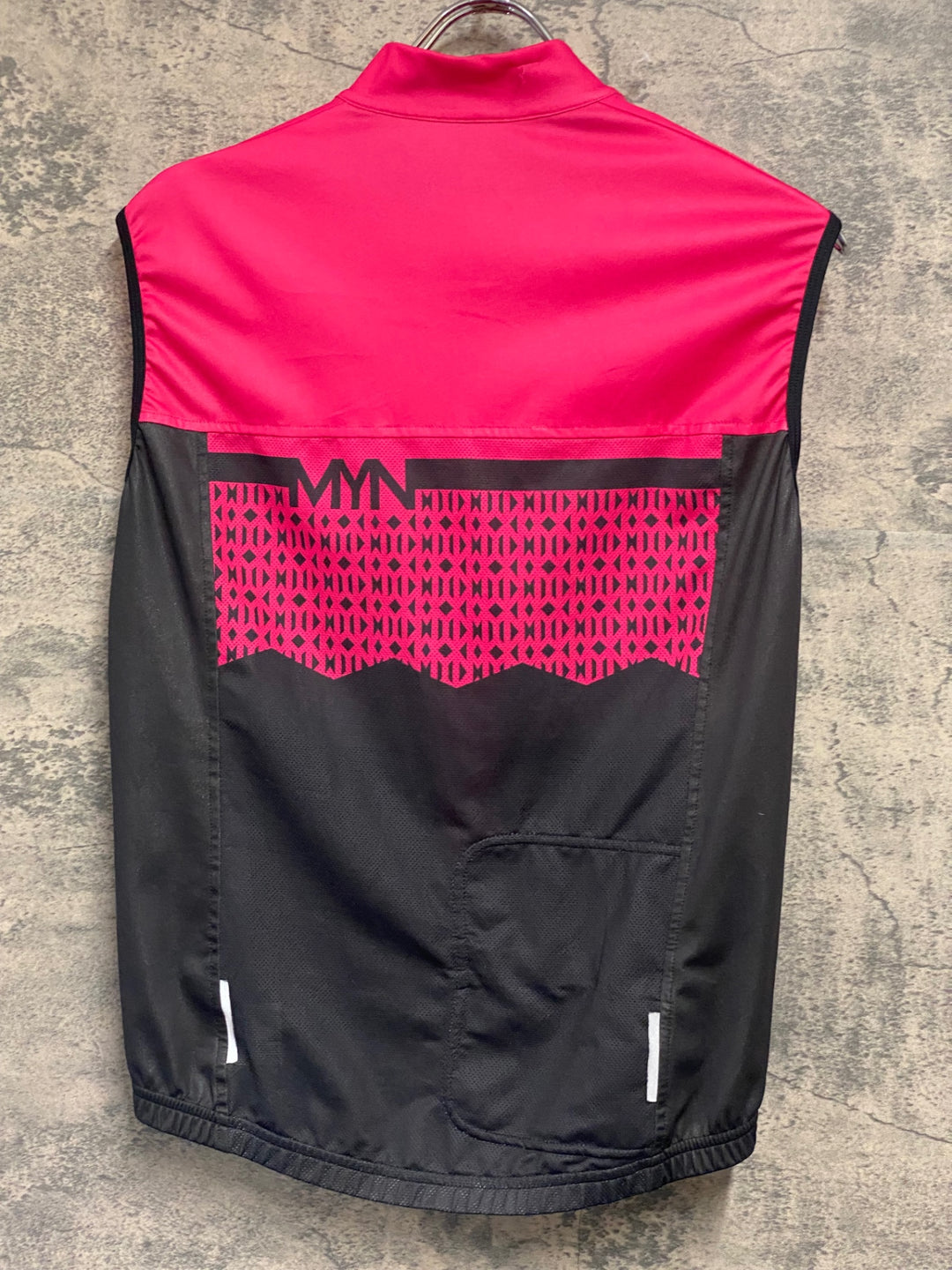 JS121 マイン MYN ジレ サイクルベスト ピンク 黒 S
