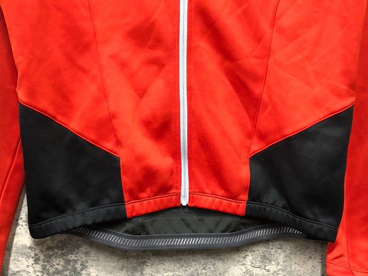KD662 シマノ SHIMANO 長袖 サイクルジャケット 赤 XL 裏起毛