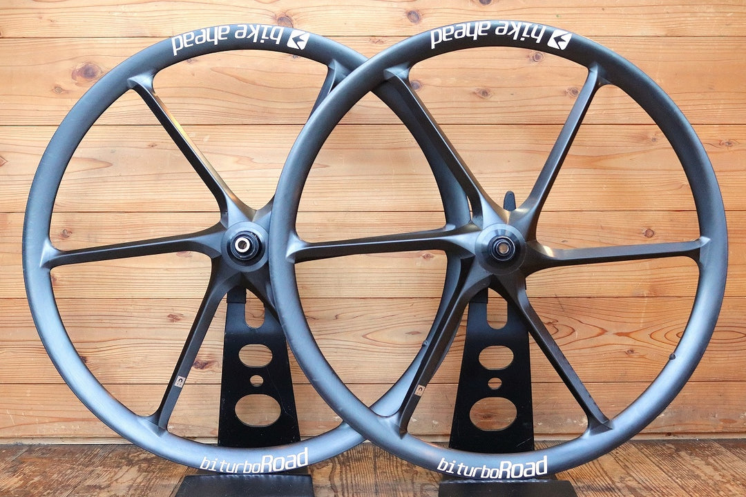バイクアヘッド BIKE AHEAD ビターボロード BITURBO ROAD カーボン チューブレスレディ ホイールセット シマノ 12S/11S バトンホイール 【芦屋店】