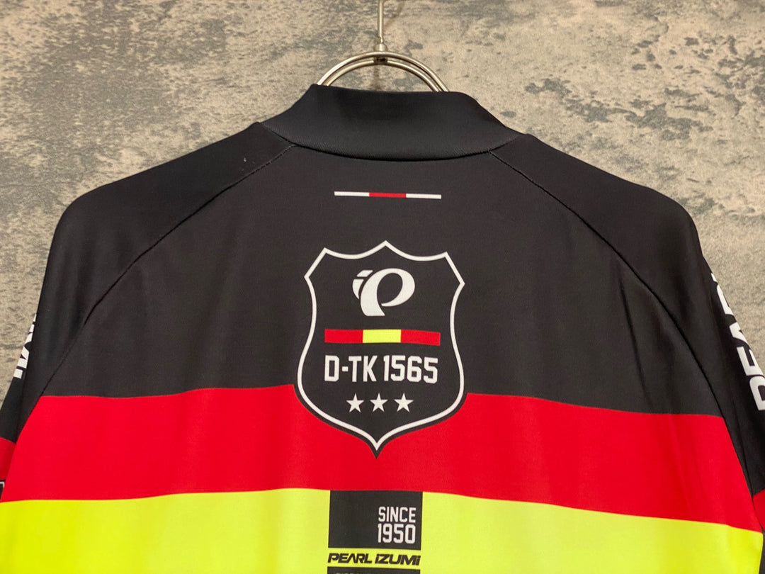 KG571 パールイズミ PEARL iZUMi 半袖 サイクルジャージ 黒 L ※ほつれあり