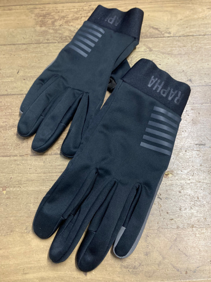KH964 ラファ Rapha PRO TEAM WINTER GLOVES 長指 グローブ 黒 M 裏起毛
