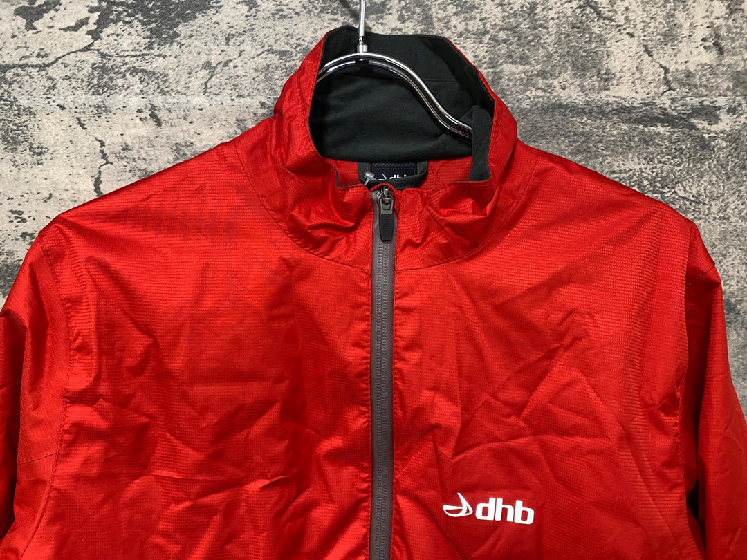 KD872 dhb 長袖 レインジャケット 赤 M