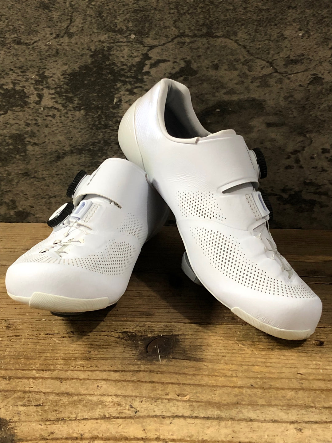 KM764 シマノ SHIMANO エスファイア S-PHYRE SHRC903M ビンディングシューズ 白 EU41E