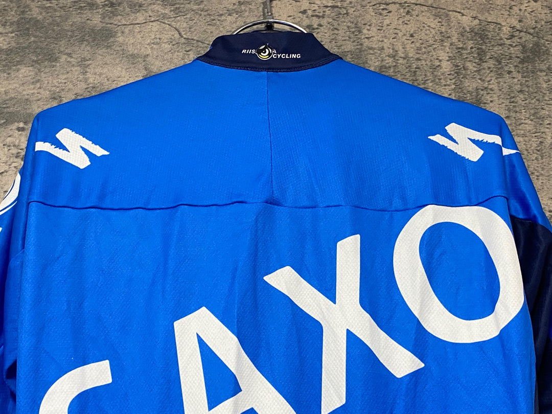 KJ813 スポーツフル sportful 半袖 サイクルジャージ 青 L SAXO BANK