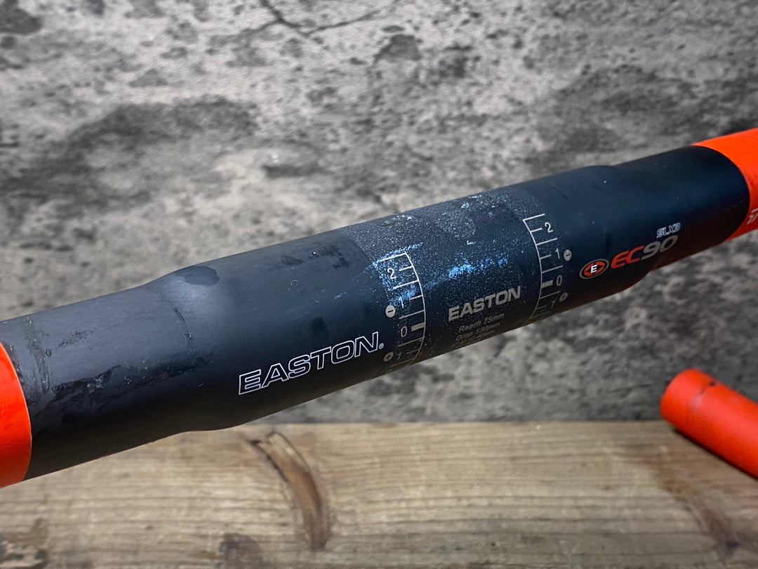 JK650 イーストン EASTON EC90 SLX3 カーボン ドロップハンドル 赤黒 Φ31.8 C-Cエンド400mm