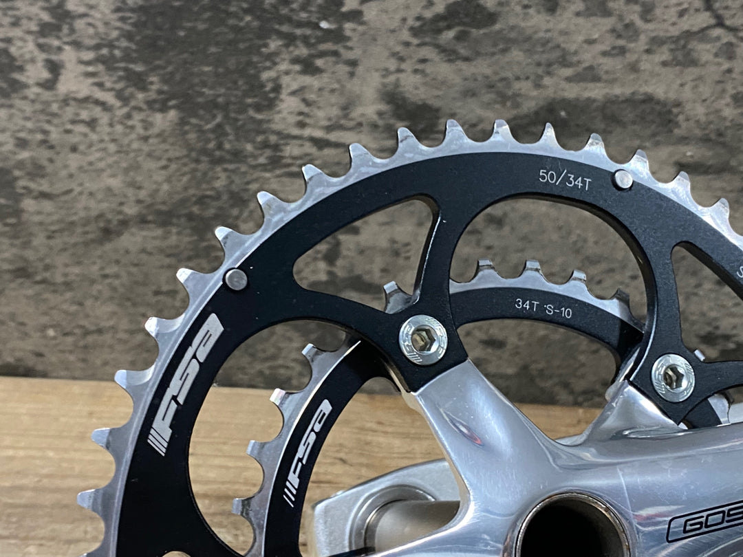 JI346 FSA ゴッサマー GOSSAMER クランクセット 50-34T 170mm 10S ※脱落防止ピン欠品