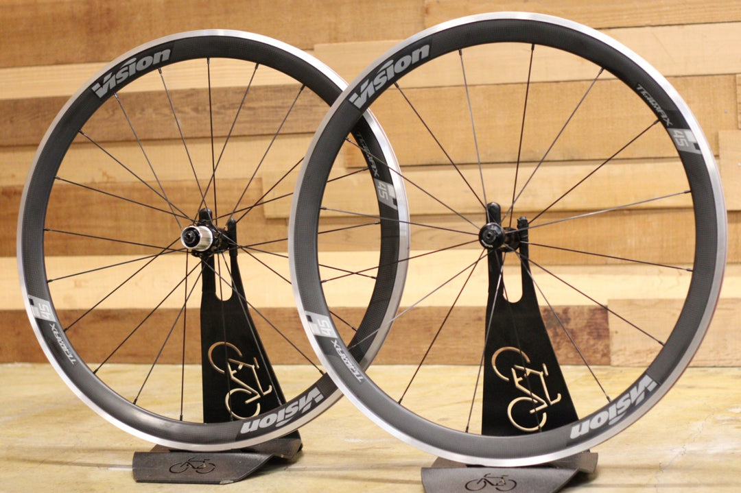 ヴィジョン VISION トライマックス カーボン TRIMAX CARBON 45 アルミ カーボン クリンチャー ホイールセット シマノ12/11S 【立川店】