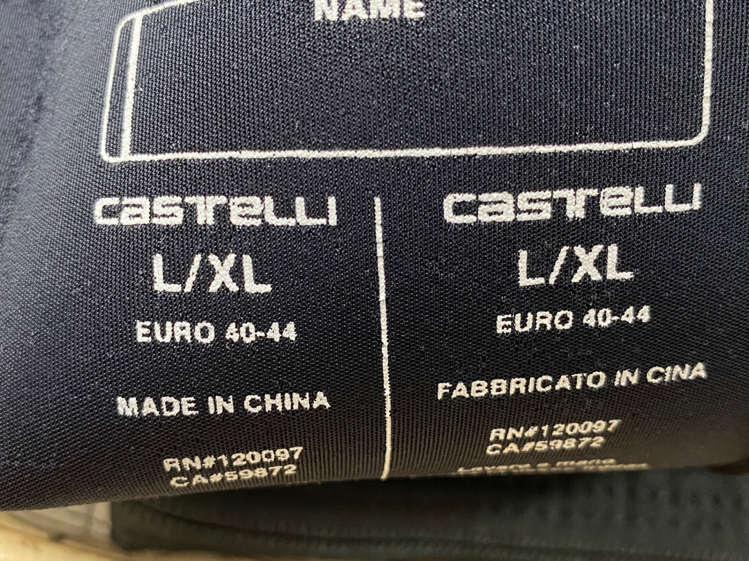 KB708 カステリ CASTELLI シューズウォーマー 黒 L/XL