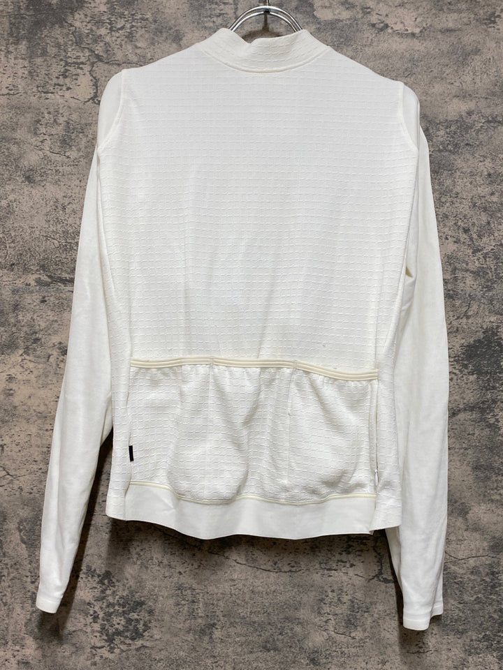 JP760 パスノーマルスタジオ PAS NORMAL STUDIOS ESCAPISM Wool Long Sleeve Jersey 長袖サイクルジャージ 白 M