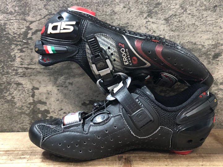 JP440 シディ SIDI ERGO4 CARBON ビンディングシューズ 黒 EU40 3穴
