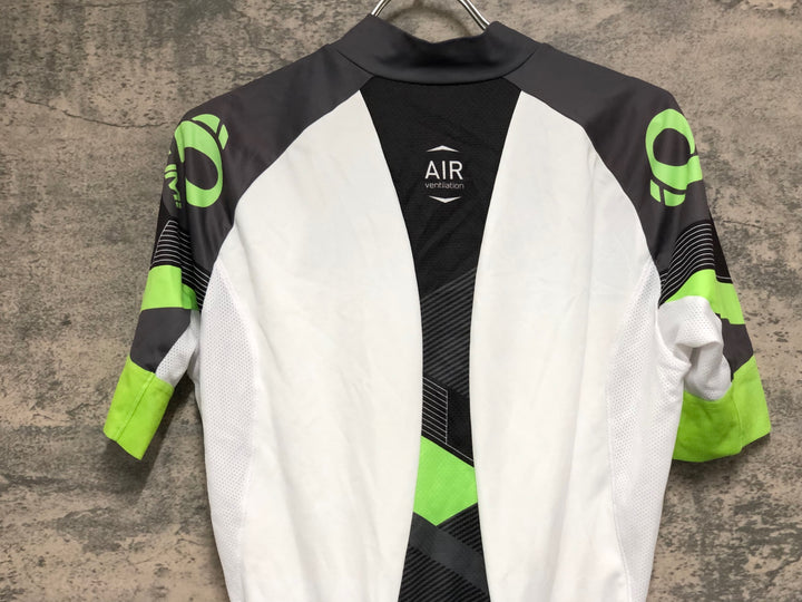 KE461 パールイズミ PEARL iZUMi 半袖 サイクルジャージ 白 グレー 黄緑 XL