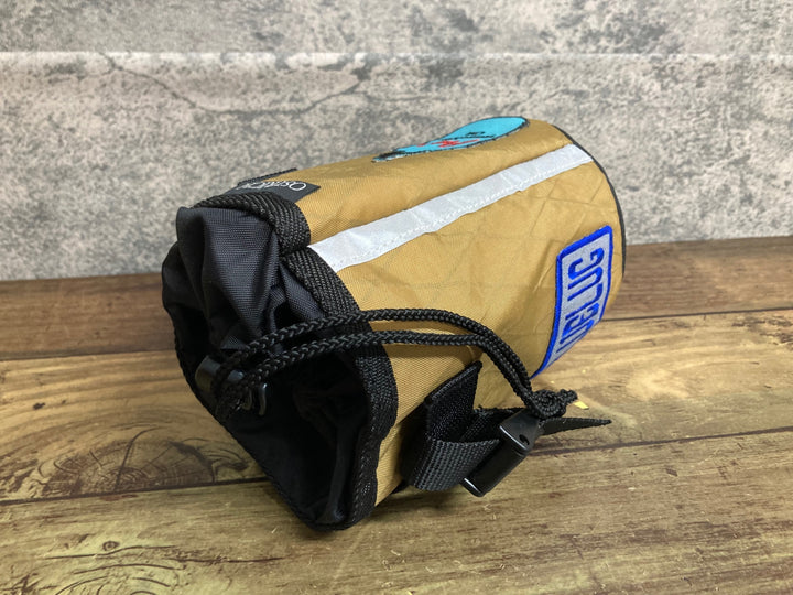 JX860 DAVOS×OSTRICH POTARI ステムバッグ 茶 ※加工品