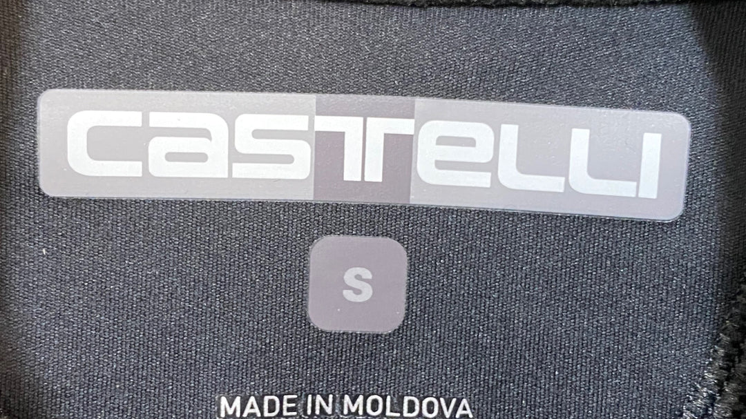 KL522 カステリ CASTELLI ROSSOCORSA 長袖 サイクルジャケット 黒 S 裏起毛
