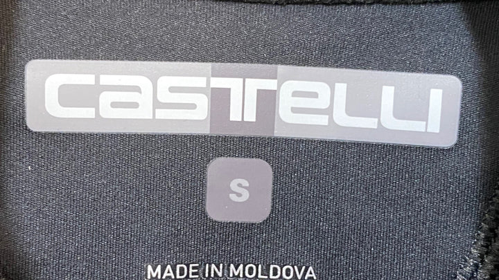 KL522 カステリ CASTELLI ROSSOCORSA 長袖 サイクルジャケット 黒 S 裏起毛