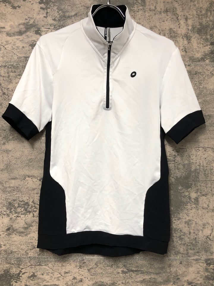JV839 アソス ASSOS GT TRIKOT JERSEY ハーフジップ 半袖 サイクルジャージ 白 M