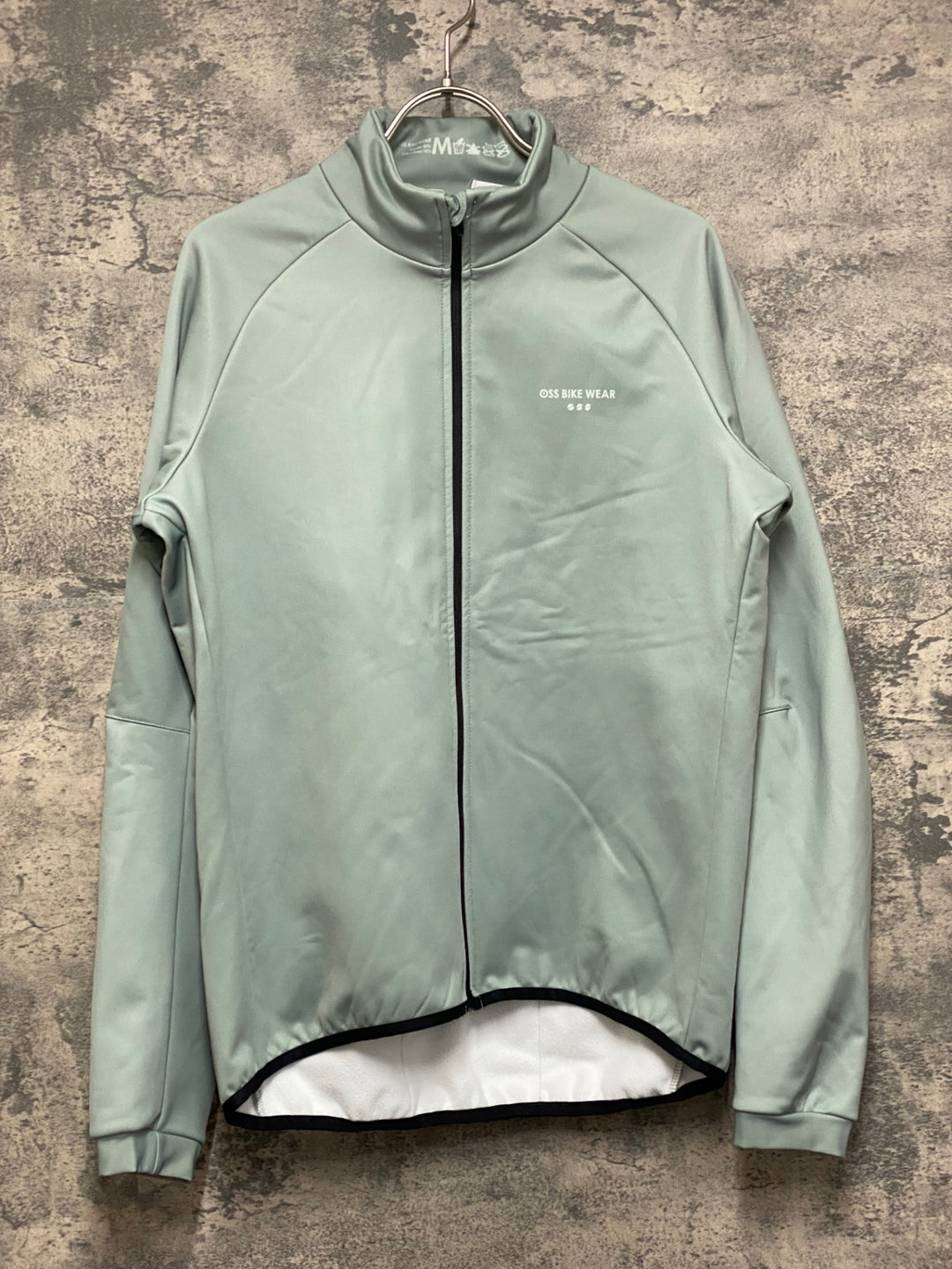JO061 OSS BIKE WEAR 長袖 サイクルジャケット薄緑 M 裏起毛