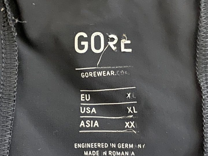 JV310 ゴアバイクウェア GORE BIKE WEAR ビブタイツ 黒 XXL 裏起毛 ※あたり,ほつれ