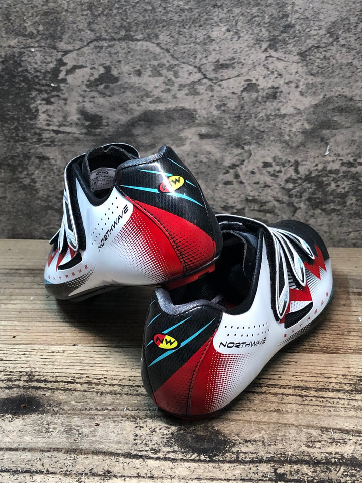 JR506 ノースウェーブ NORTHWAVE EXTREME ビンディングシューズ 黒赤白 EU40