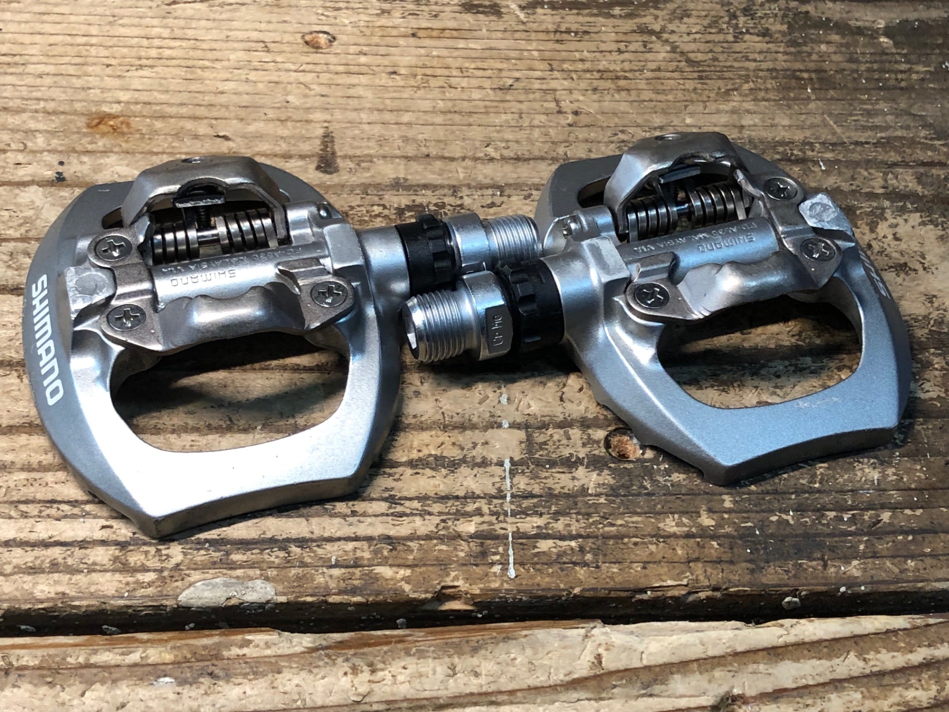 JI425 シマノ SHIMANO PD-A530 ビンディングペダル シルバー SPD