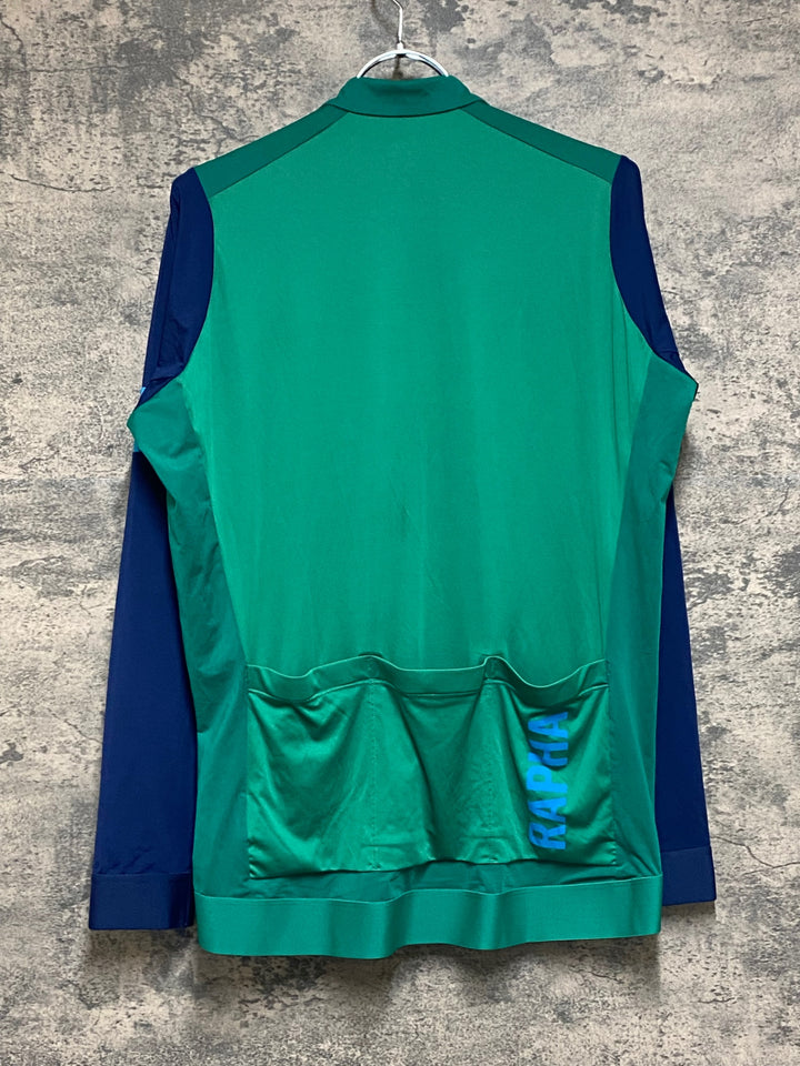 KP813 ラファ RAPHA PROTEAM LONG SLEEVE TRAINING JERSEY 長袖サイクルジャージ 緑 XXL