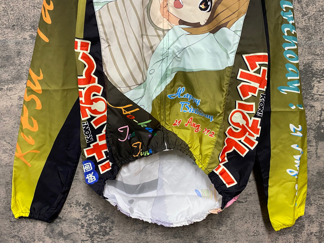 KD860 モノクローバー MONOCLOVER 長袖 ウィンドブレーカー 黒 黄 S けいおん！田井中律 Birthday ver.