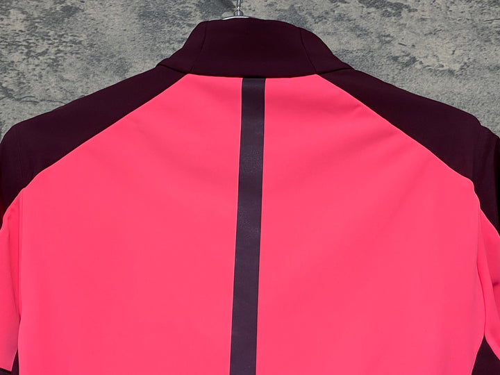 KE553 ラファ Rapha SOUPLESSE TRAINING JACKET WINE TASTING 長袖 サイクルジャケット ワインレッド ピンク レディース M 裏起毛