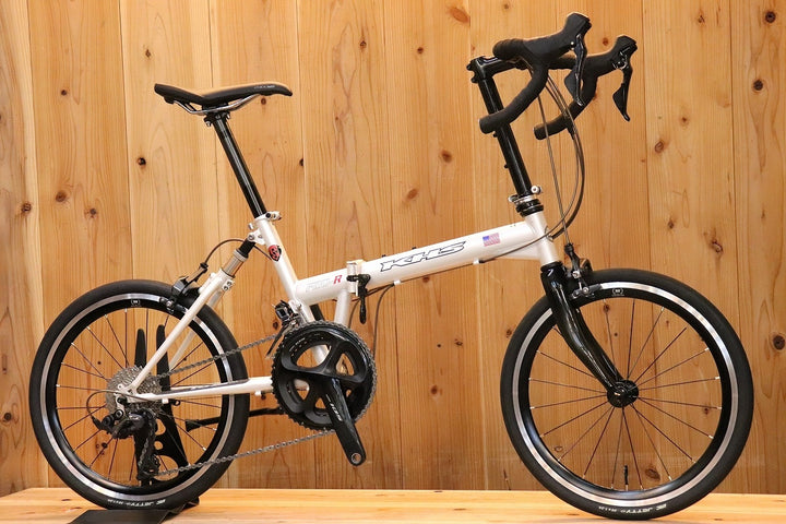 【カスタム多数!!】 KHS F20-R シマノ 105 R7000 MIX 11S クロモリ ミニベロ 折り畳み自転車 20インチ 【芦屋店】