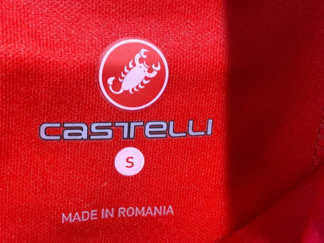 KL805 カステリ CASTELLI 長袖 サイクルジャケット GORE WINDSTOPPER 赤 S 裏起毛