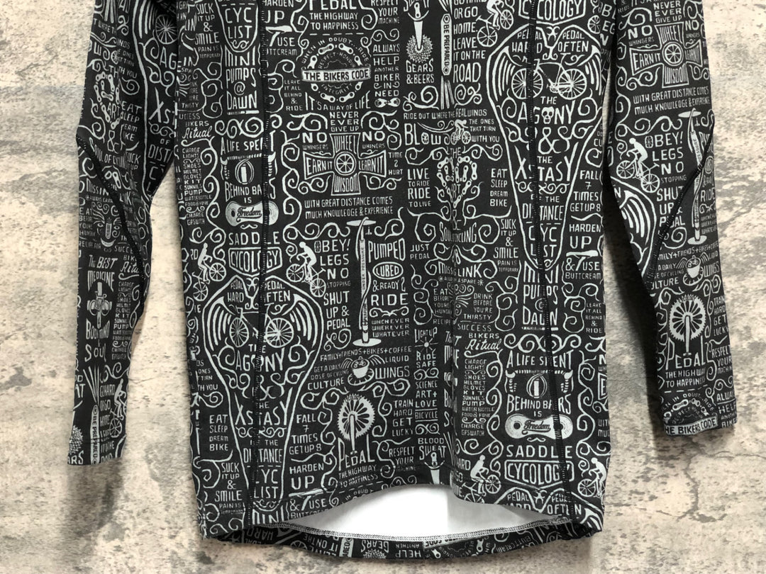 KE105 サイコロジー CYCOLOGY PERFORMANCE LONG SLEEVE BASEKATER 長袖 ベースレイヤー 黒 S 裏起毛