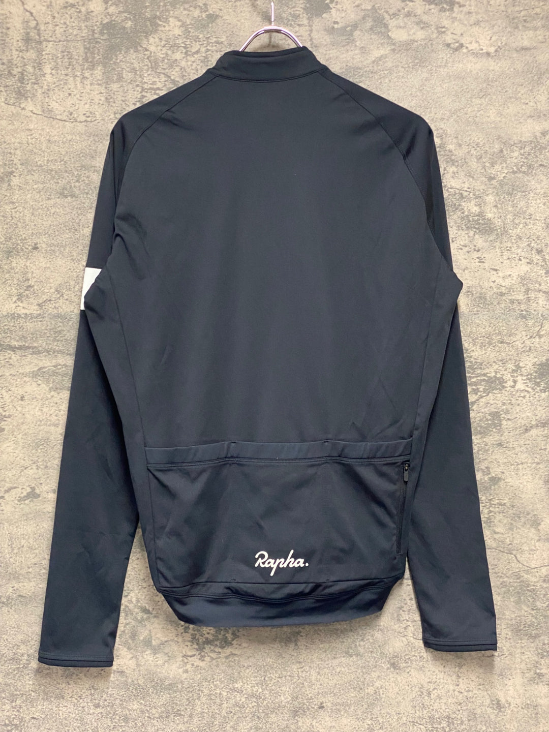 JU407 ラファ Rapha CORE LONG SLEEVE JERSEY 長袖 サイクルジャージ 黒 L 裏起毛