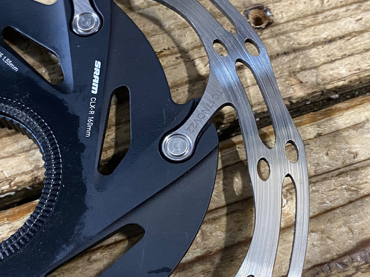 KO005 スラム SRAM CLX-R ディスクブレーキローター セット 160/140mm 厚み1.83/1.84mm