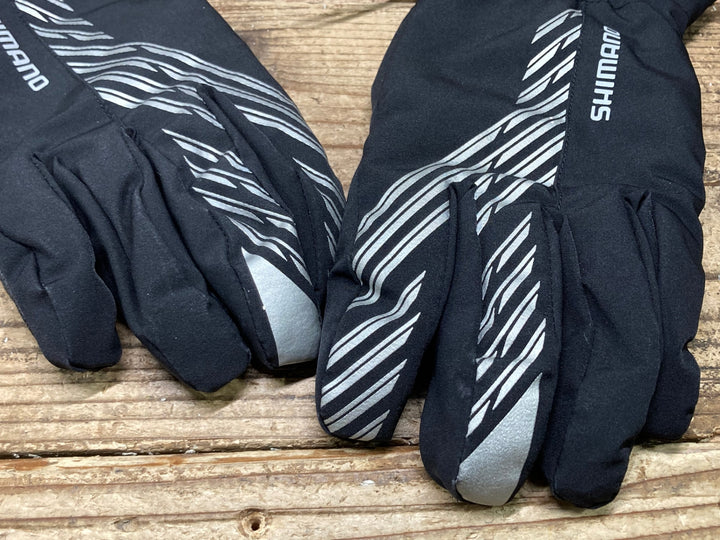 JD249 シマノ SHIMANO 長指 グローブ 黒 M 裏起毛 GORE-TEX